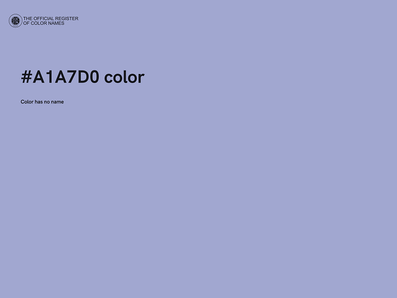 #A1A7D0 color image