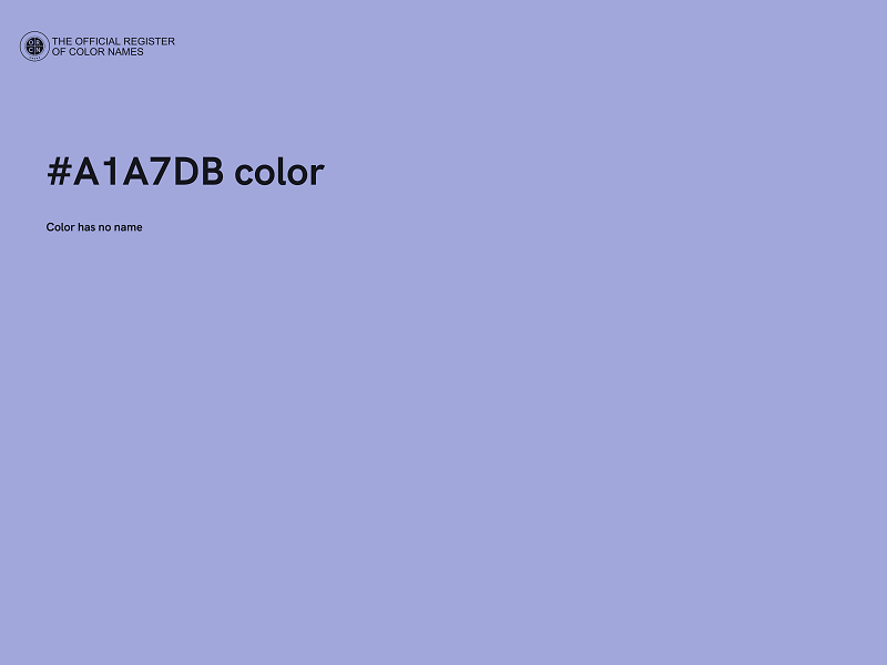 #A1A7DB color image