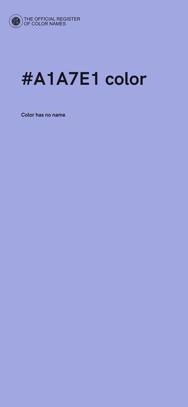#A1A7E1 color image
