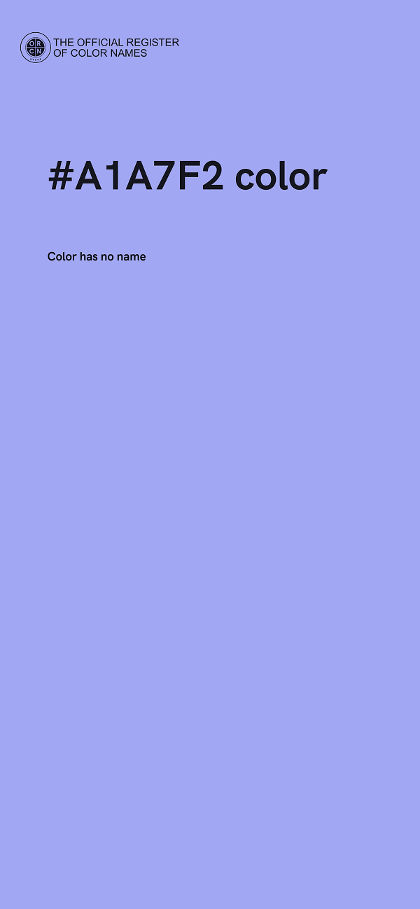 #A1A7F2 color image