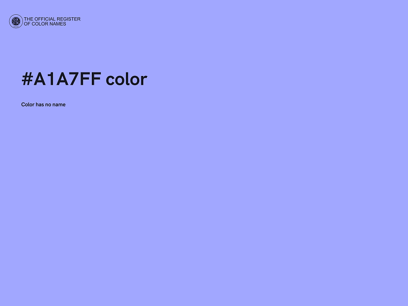 #A1A7FF color image