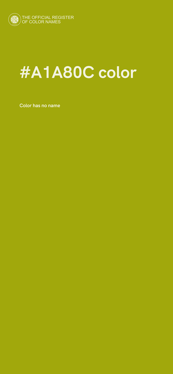 #A1A80C color image