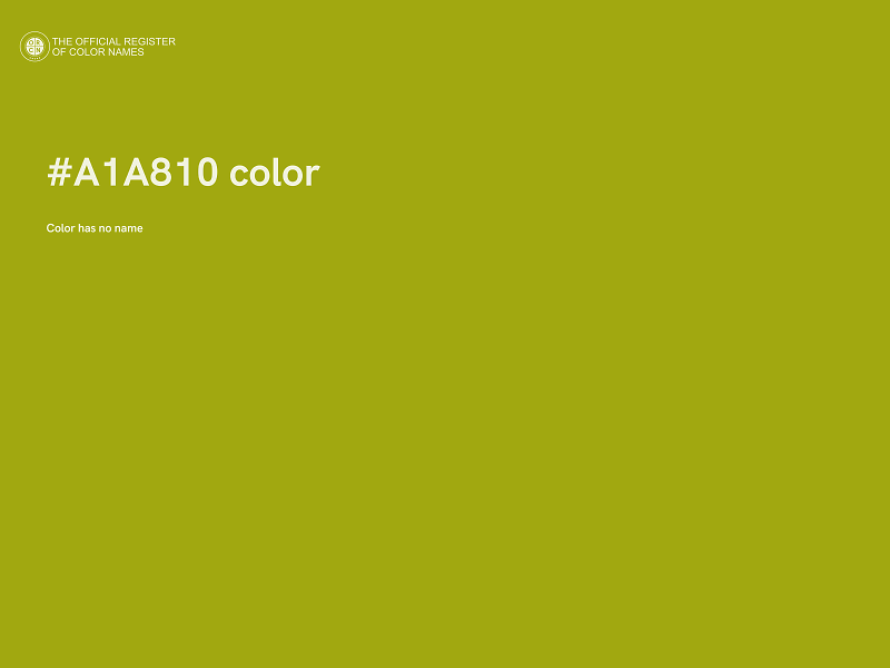 #A1A810 color image