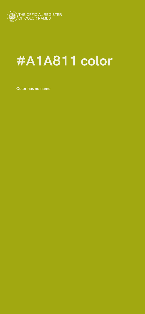 #A1A811 color image