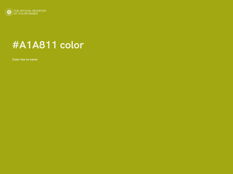 #A1A811 color image