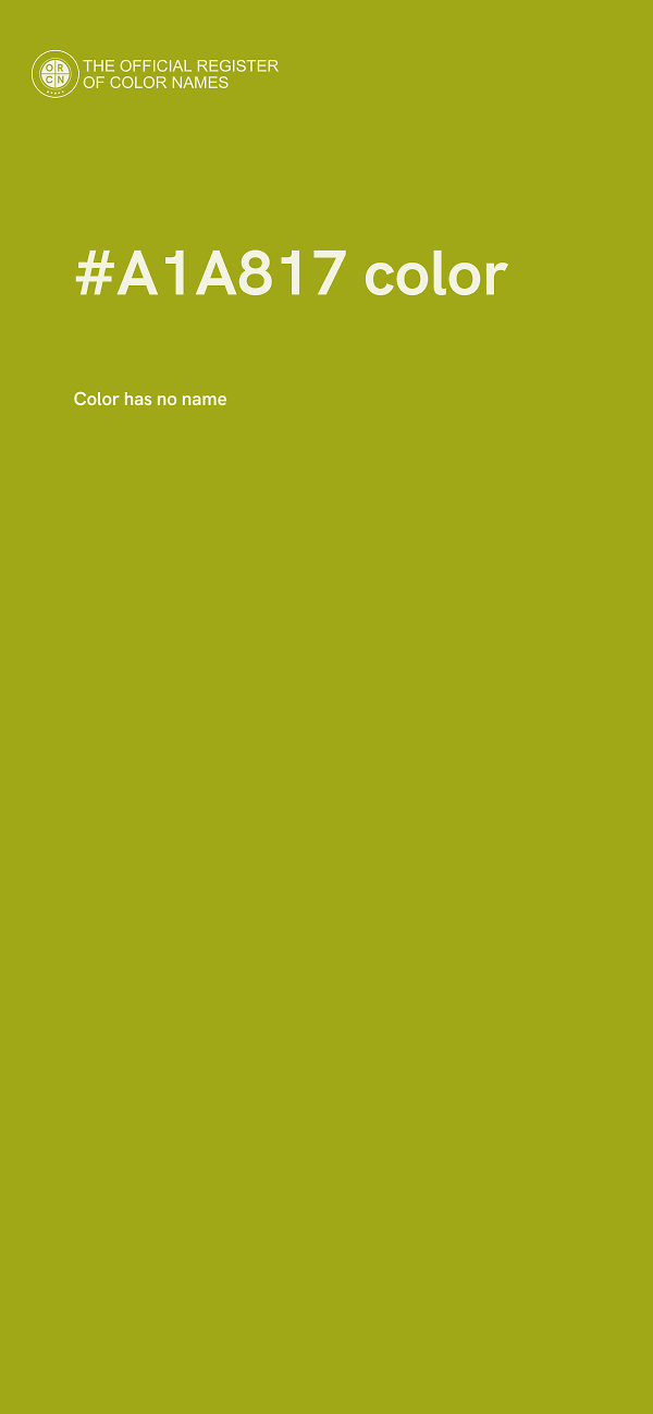 #A1A817 color image