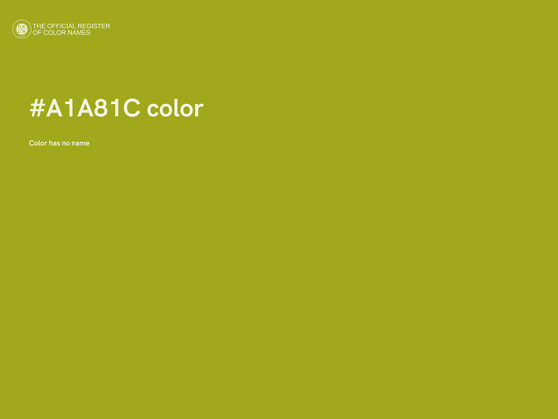 #A1A81C color image