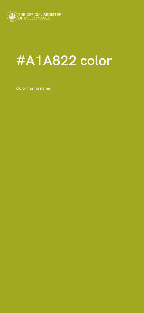 #A1A822 color image
