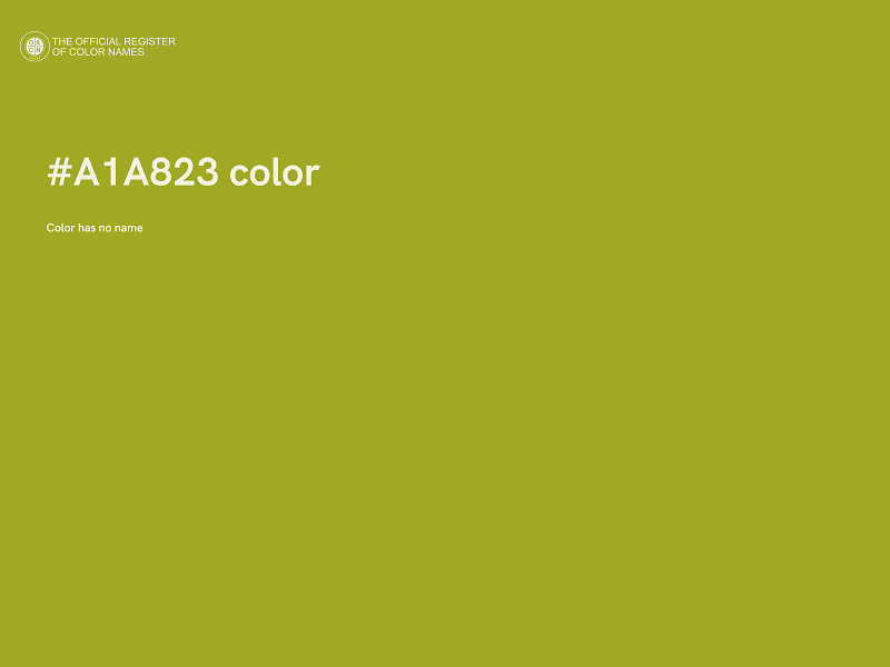 #A1A823 color image
