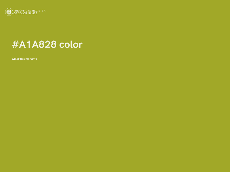 #A1A828 color image