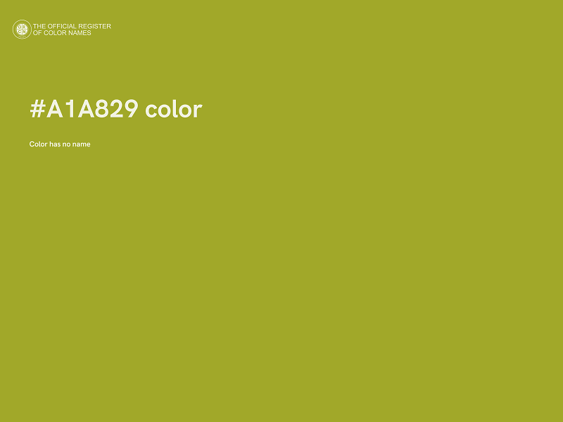 #A1A829 color image