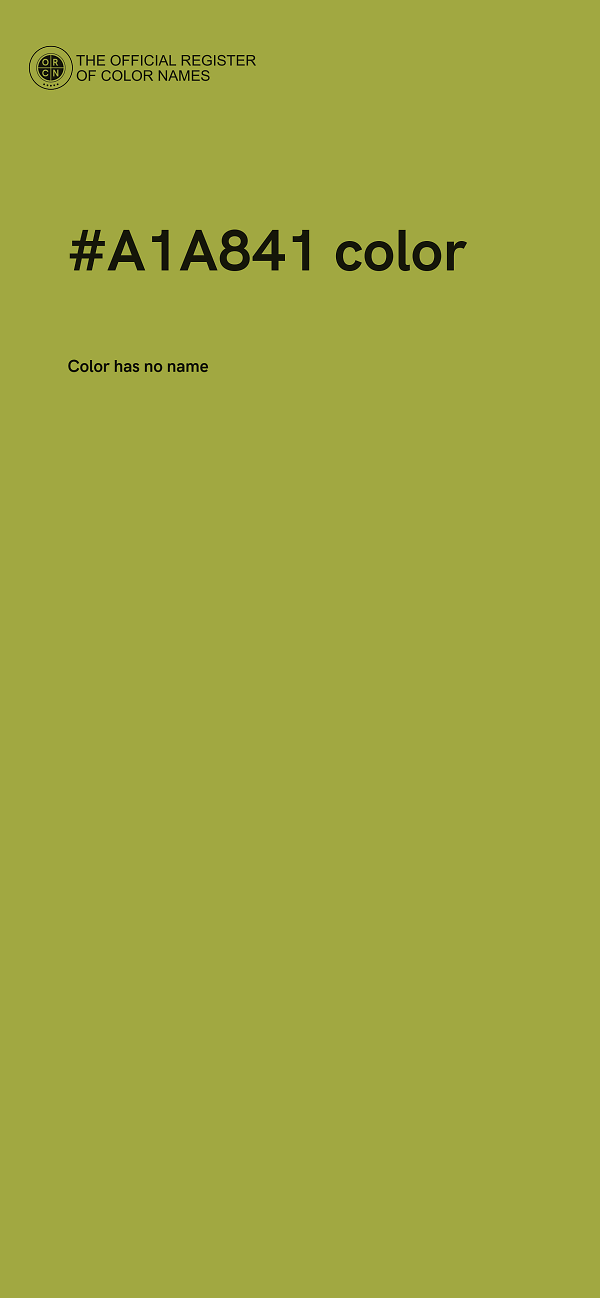 #A1A841 color image