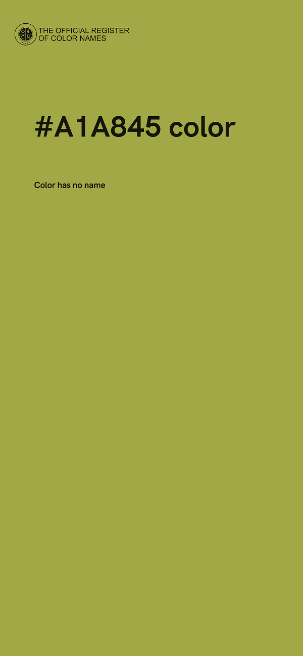 #A1A845 color image