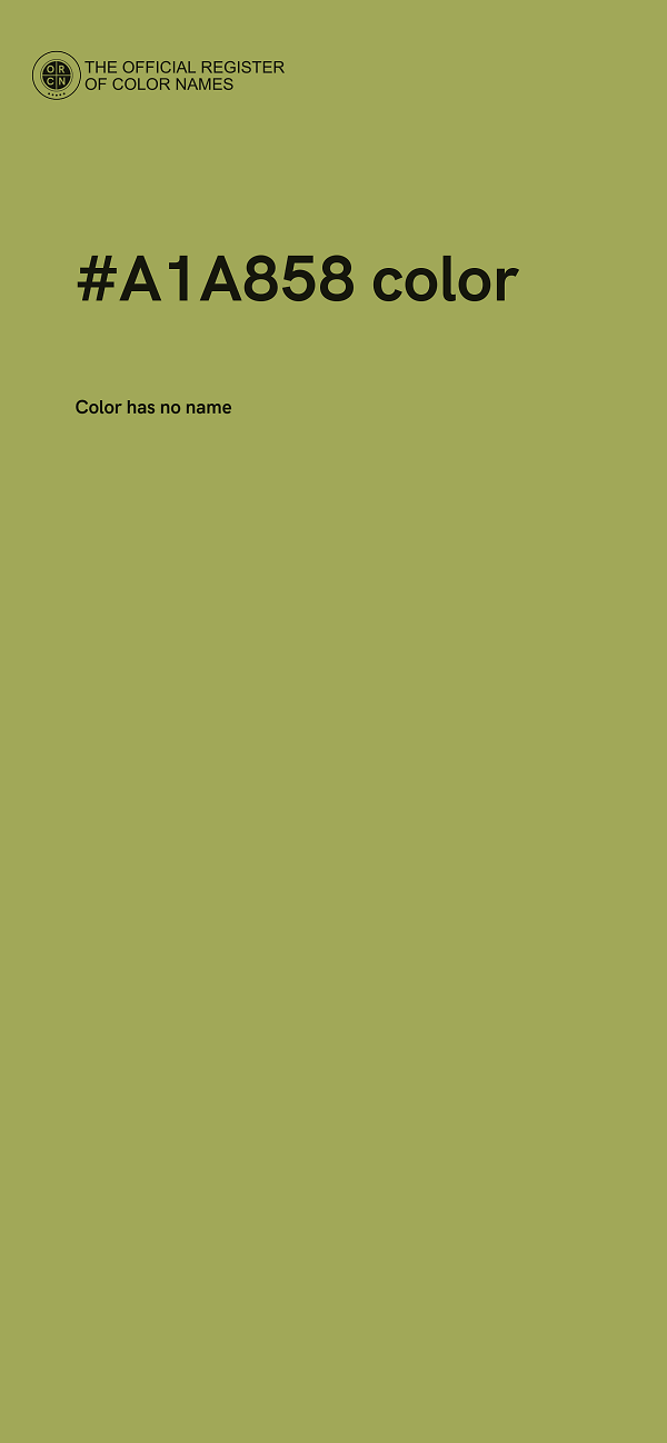 #A1A858 color image