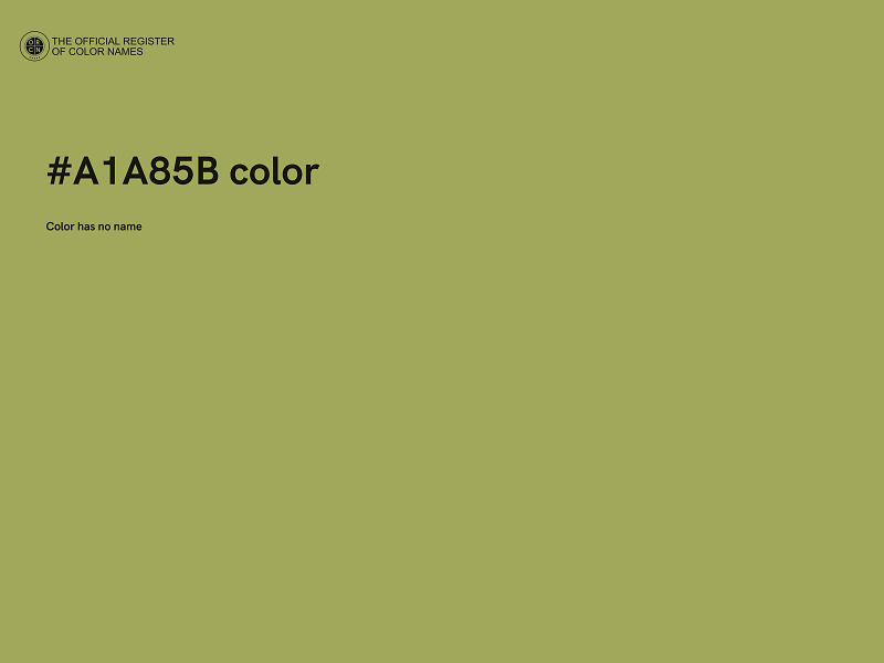 #A1A85B color image