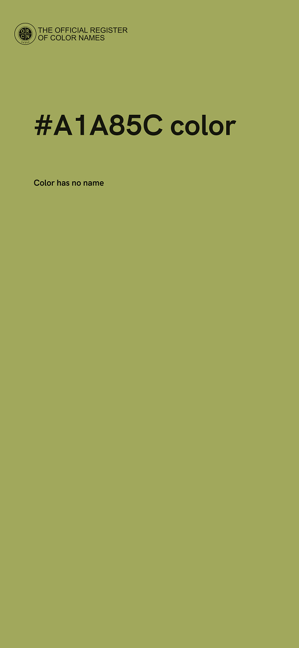 #A1A85C color image