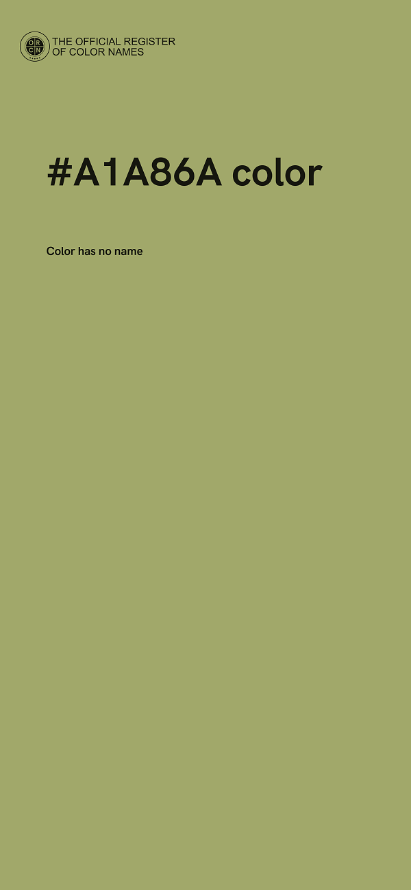 #A1A86A color image