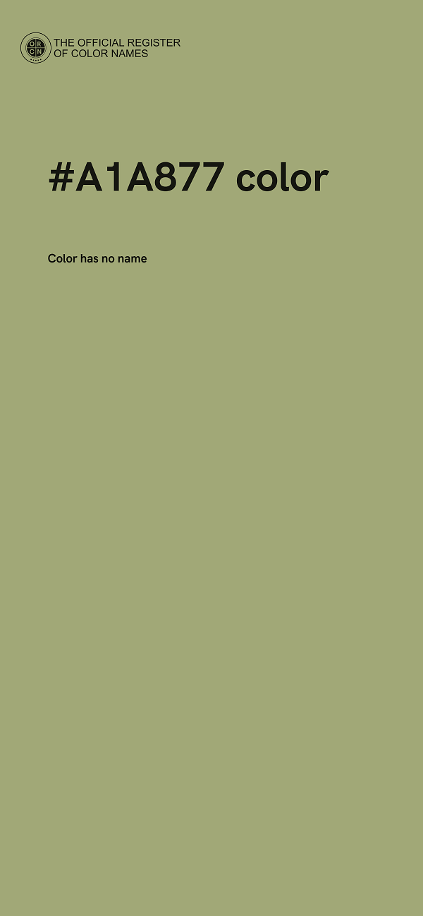 #A1A877 color image