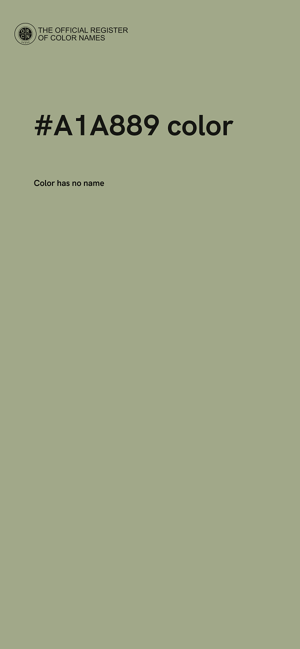 #A1A889 color image