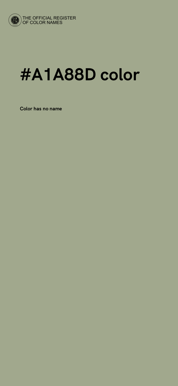 #A1A88D color image