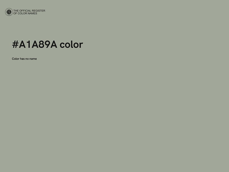 #A1A89A color image