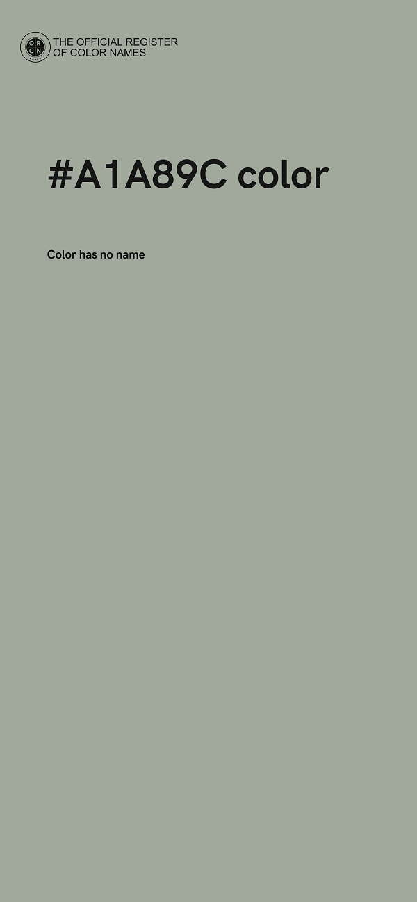 #A1A89C color image
