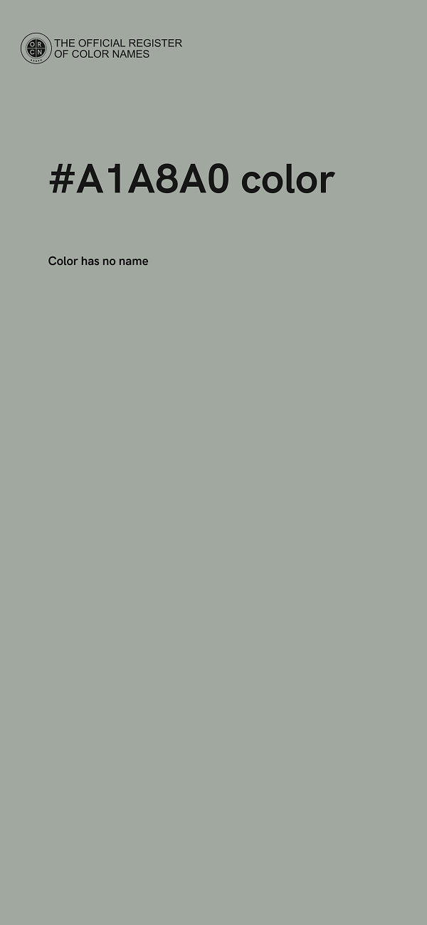 #A1A8A0 color image