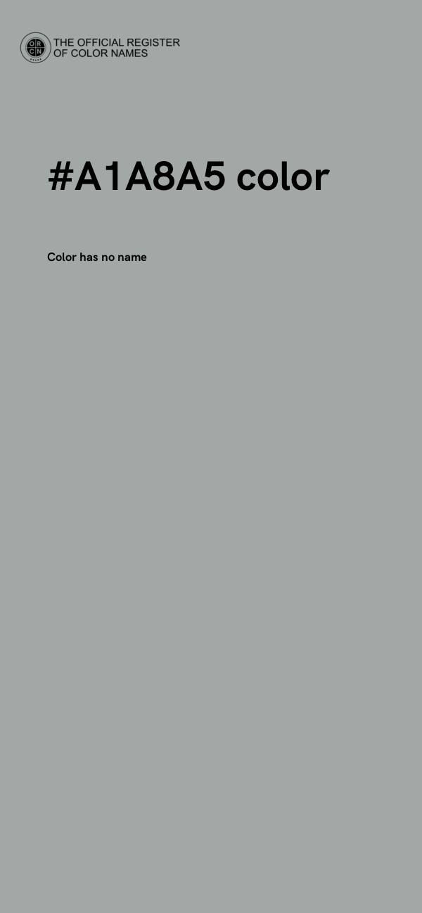 #A1A8A5 color image