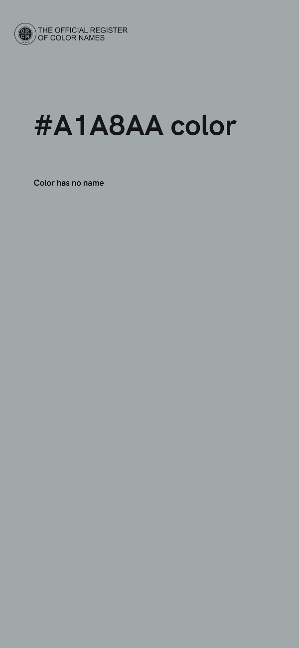 #A1A8AA color image