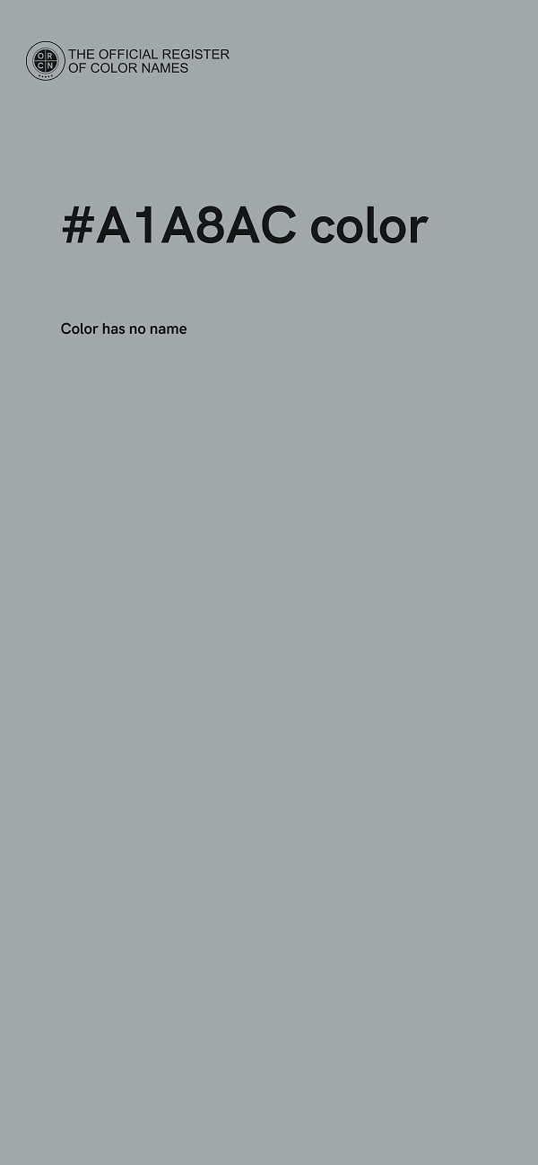 #A1A8AC color image