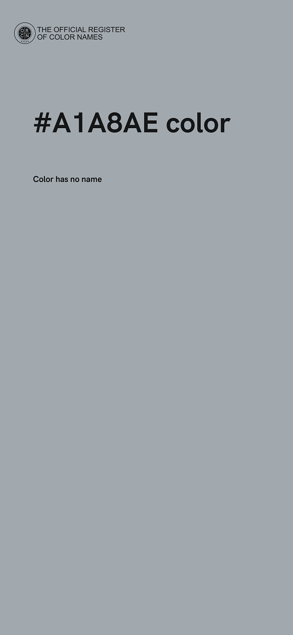 #A1A8AE color image