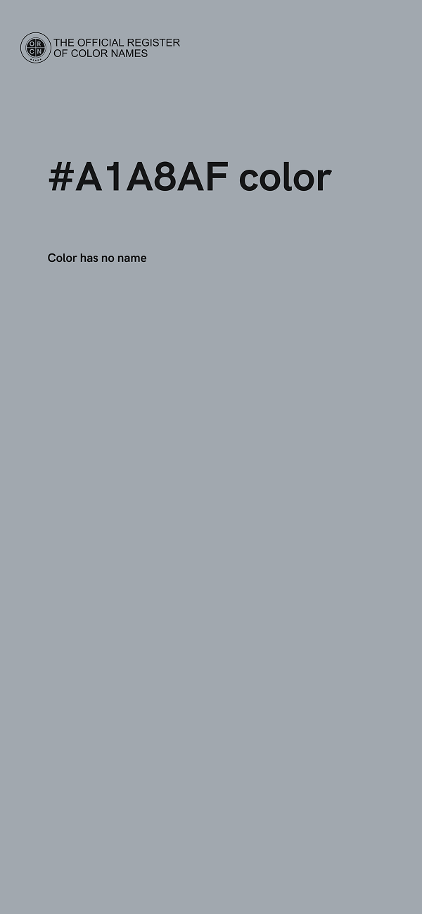 #A1A8AF color image