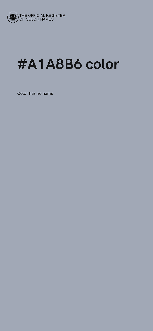 #A1A8B6 color image
