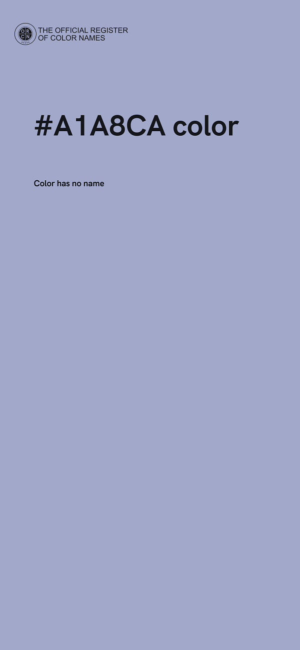 #A1A8CA color image