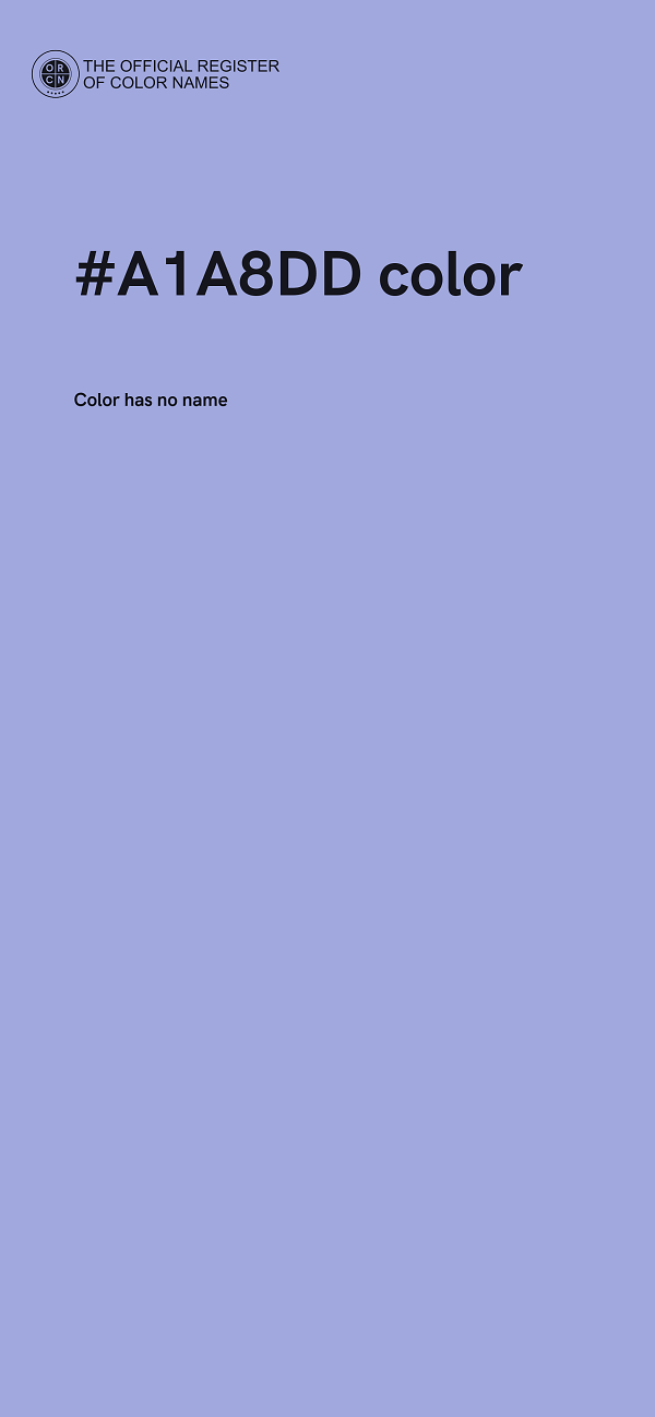 #A1A8DD color image