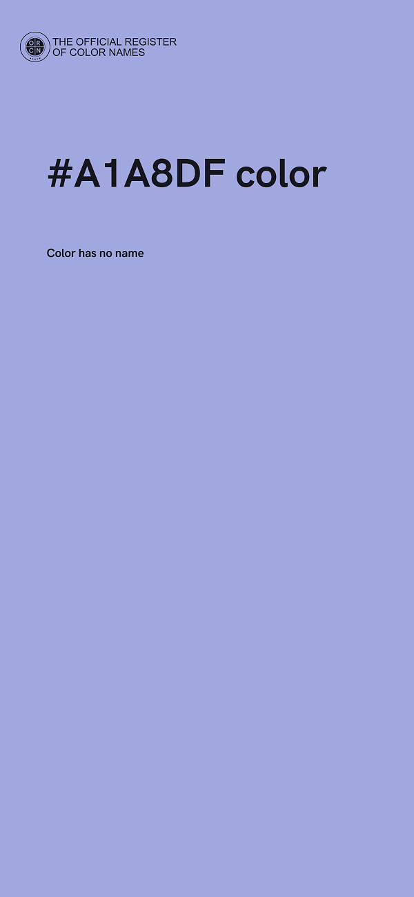 #A1A8DF color image