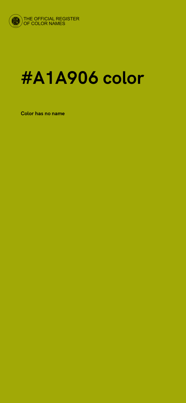 #A1A906 color image