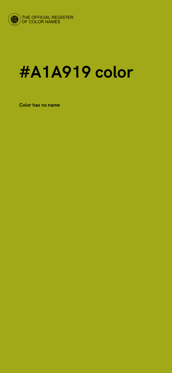 #A1A919 color image