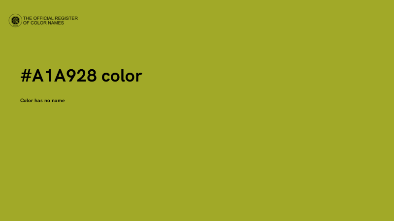#A1A928 color image