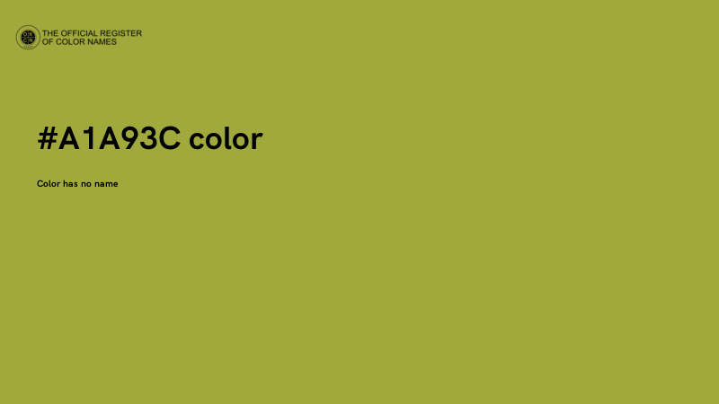 #A1A93C color image