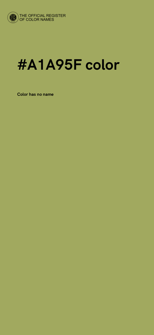 #A1A95F color image