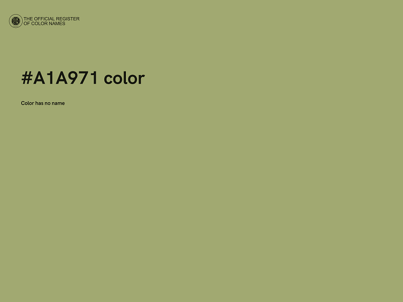 #A1A971 color image