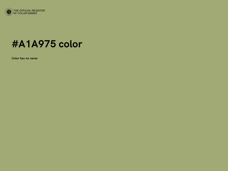 #A1A975 color image