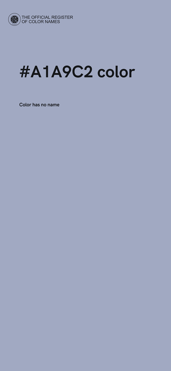 #A1A9C2 color image
