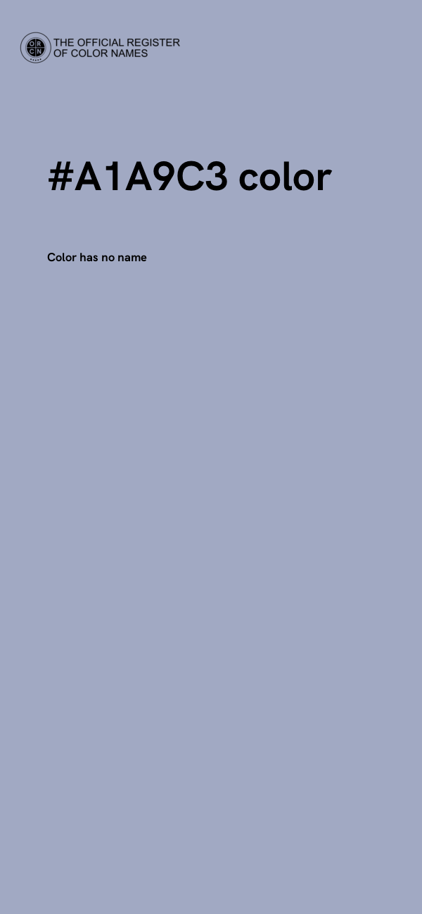 #A1A9C3 color image