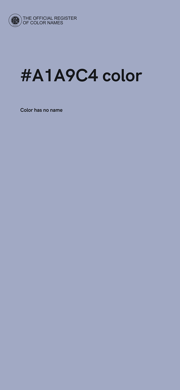 #A1A9C4 color image