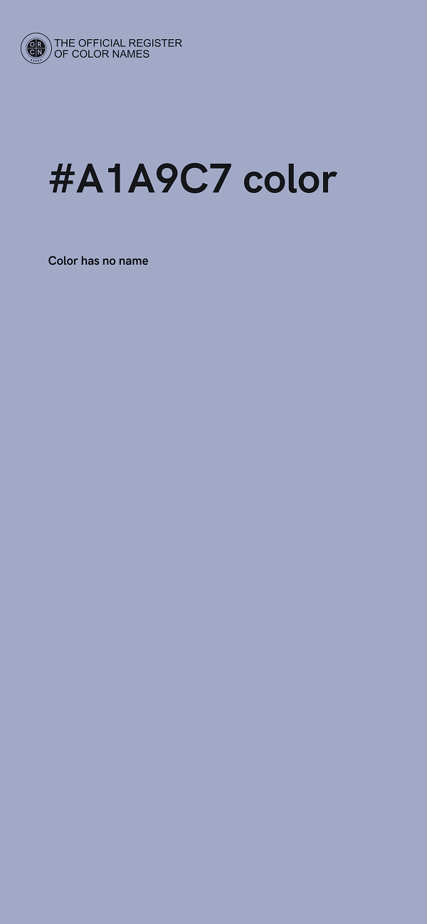 #A1A9C7 color image