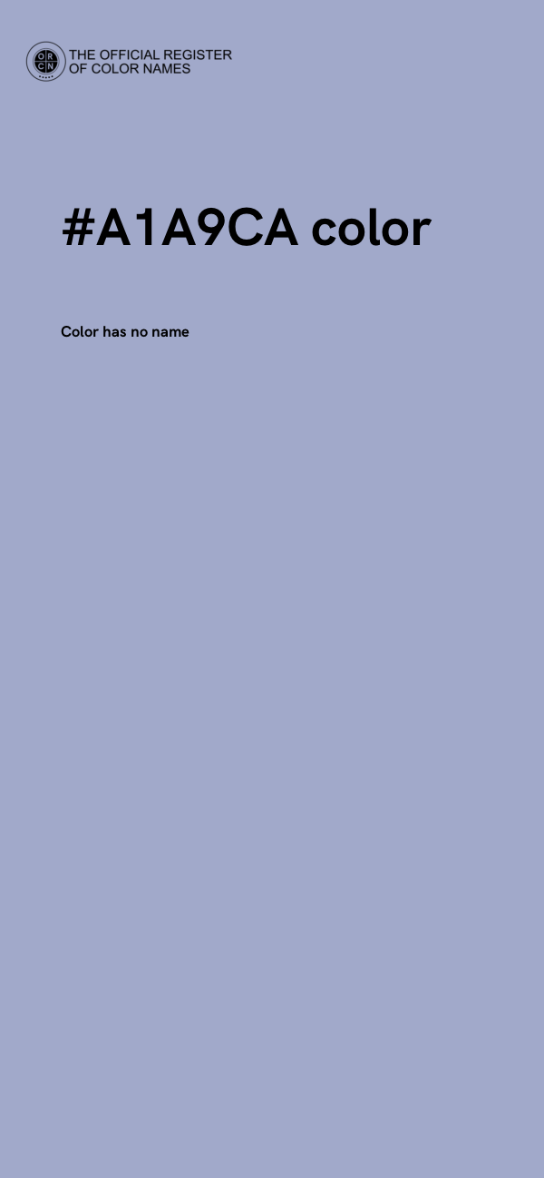 #A1A9CA color image