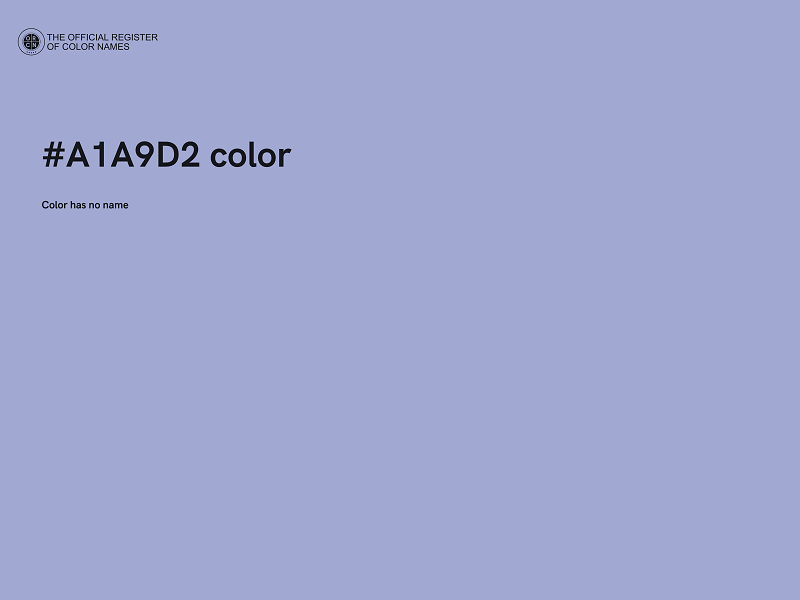 #A1A9D2 color image