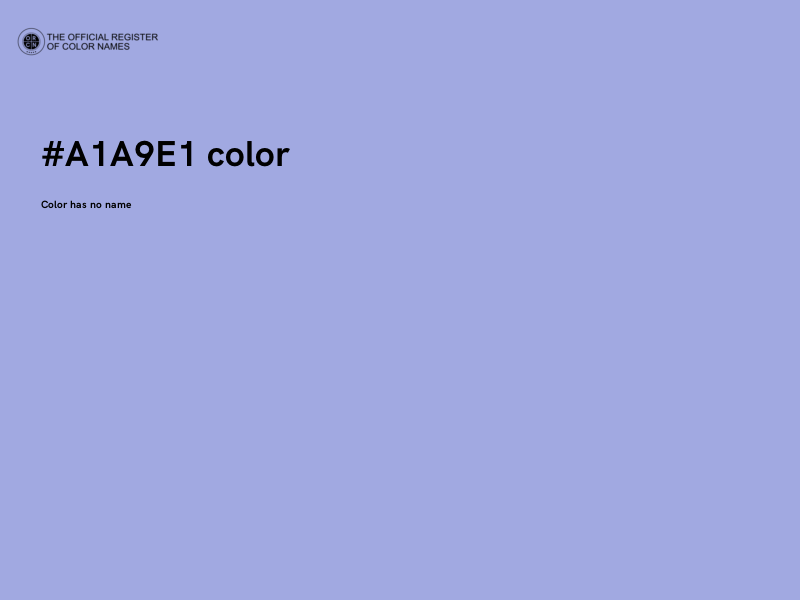 #A1A9E1 color image